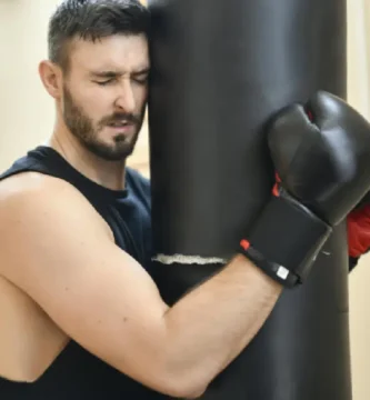 boxeador cansado